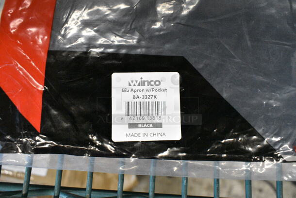 14 BRAND NEW! Items Including Winco WA-3129BK Bistro Apron and Winco WA-1221 Waist Apron, Winco UNF-6WL Chef Jacket. 14 Times Your Bid!  - Image 5 of 12