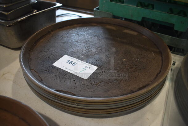 7 Round Serving Trays. 16x16x1. 7 Times Your Bid! - Image 2 of 2