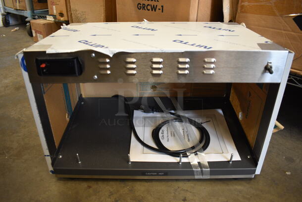 BRAND NEW! Hatco Model GRKW-1 Stainless Steel Commercial Countertop Warming Display Case Merchandiser. 120 Volts, 1 Phase. 23x13.5x14.5
