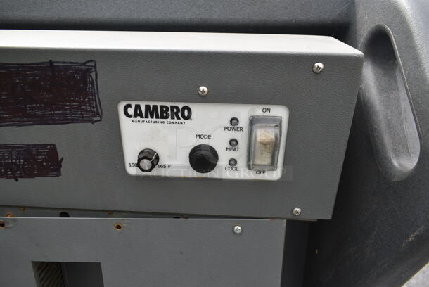 Cambro CMBH1826L6 Gray Poly Insulated Low Profile Electric Powered Heating / Cooling Food Case on Commercial Casters. 115 Volts, 1 Phase. (outside shed) - Image 7 of 10