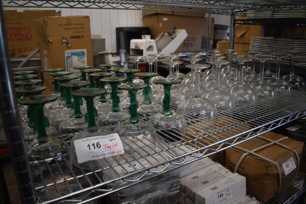 ALL ONE MONEY! Tier Lot of 44 Stemmed Glasses - Image 1 of 4