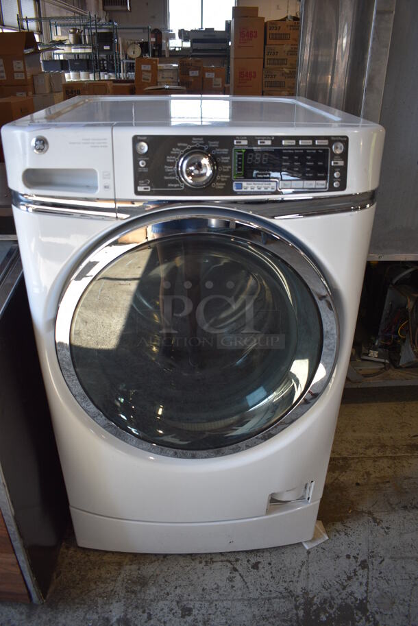 General Electric Model GFWR4800F0WW Front Load Washer. 120 Volts, 1 Phase. 28x32x47