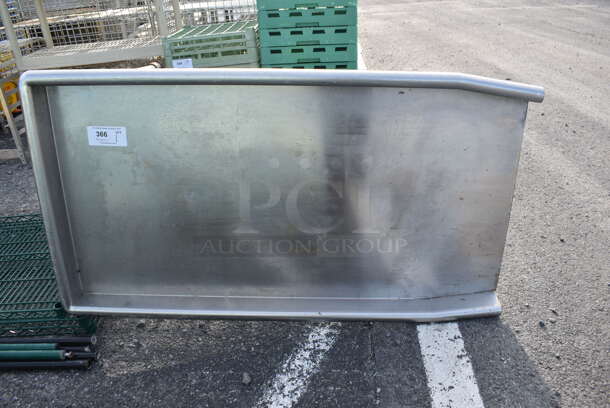 Stainless Steel Commercial Dishwasher Table. 50x28x37 - Image 5 of 5