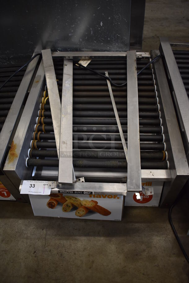 Star 45STBDE Stainless Steel Commercial Countertop Hot Dog Roller w/ Bun Drawer. 120 Volts, 1 Phase. 24x29x12.5. Tested and Working! - Image 4 of 5