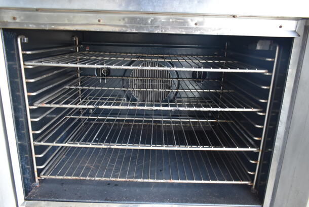 2 Blodgett Stainless Steel Commercial Natural Gas Powered Full Size Convection Oven w/ View Through Doors, Metal Oven Racks and Thermostatic Controls on Commercial Casters. 2 Times Your Bid! - Image 11 of 11