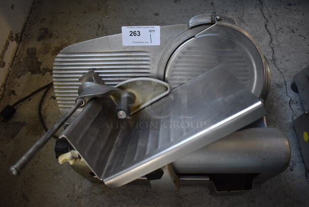 Hobart 1612 Stainless Steel Commercial Countertop Automatic Meat Slicer. 115 Volts, 1 Phase. 19x25x19. Tested and Does Not Power On