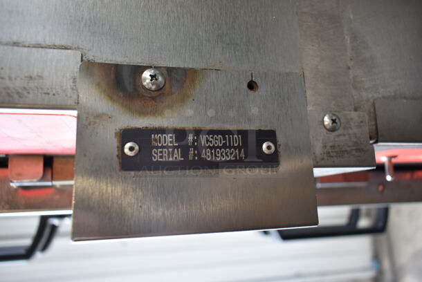 2 Vulcan VC5GD-11D1 Stainless Steel Commercial Natural Gas Powered Full Size Convection Oven w/ View Through Doors, Metal Oven Racks and Thermostatic Controls on Commercial Casters. 2 Times Your Bid! - Image 9 of 11