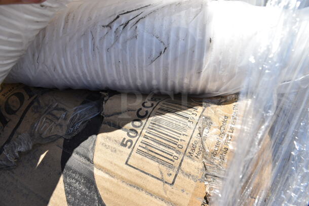 PALLET LOT of 19 BRAND NEW Boxes Including 500CC32P Choice Clear PET Plastic Cold Cup - 32 oz. - 500/Case, 394365L Noble Products Disposable Gloves Large, 612LOB15LBDC Choice 1.5 lb. Deep Oblong Foil Take-Out Container with Board Lid - 250/Case, 999PCC16W Choice 16 oz. White Poly Paper Cold Cup - 50/Pack, 500TW16S Choice 16 oz. Translucent Thin Wall Squat Plastic Cold Cup - 1000/Case. 19 Times Your Bid!  - Image 2 of 12