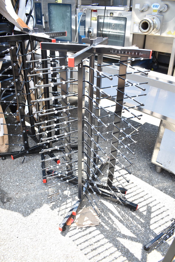 2 BRAND NEW SCRATCH AND DENT! Jack Stack Black Metal Plate Racks. 2 Times Your Bid! - Image 3 of 6