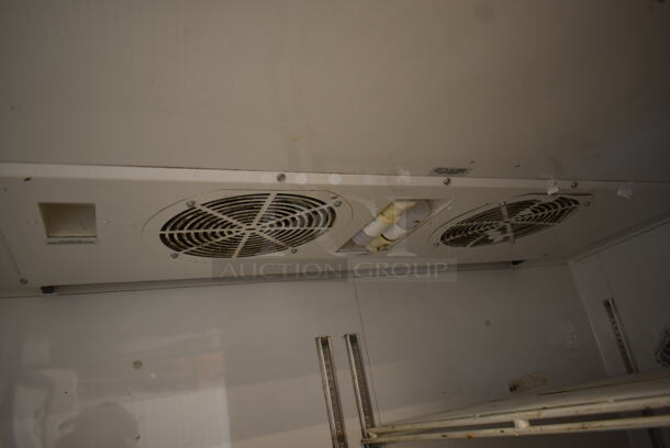 2015 True TG2R-2S ENERGY STAR Stainless Steel Commercial 2 Door Reach In Cooler w/ Poly Coated Racks on Commercial Casters. 115 Volts, 1 Phase. Tested and Working! - Image 7 of 8