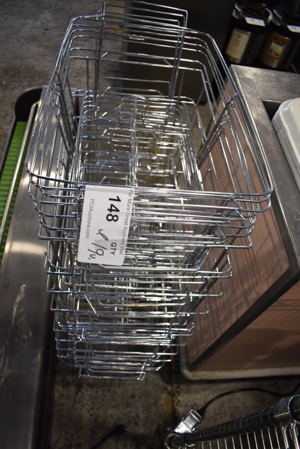 ALL ONE MONEY! Lot of 19 Metal Chafing Dish Frames. 12.5x23x9 - Image 4 of 4