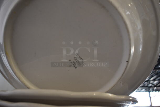 11 White Ceramic Plates. 9.5x9.5x1. 11 Times Your Bid! - Image 3 of 3