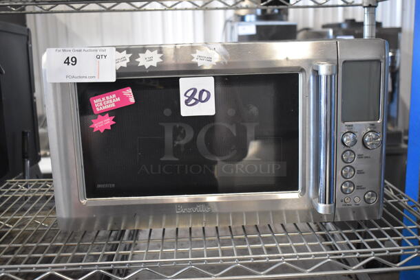 Breville BM0700 BSSUSC Stainless Steel Countertop Microwave Oven w/ Plate. 120 Volts, 1 Phase.