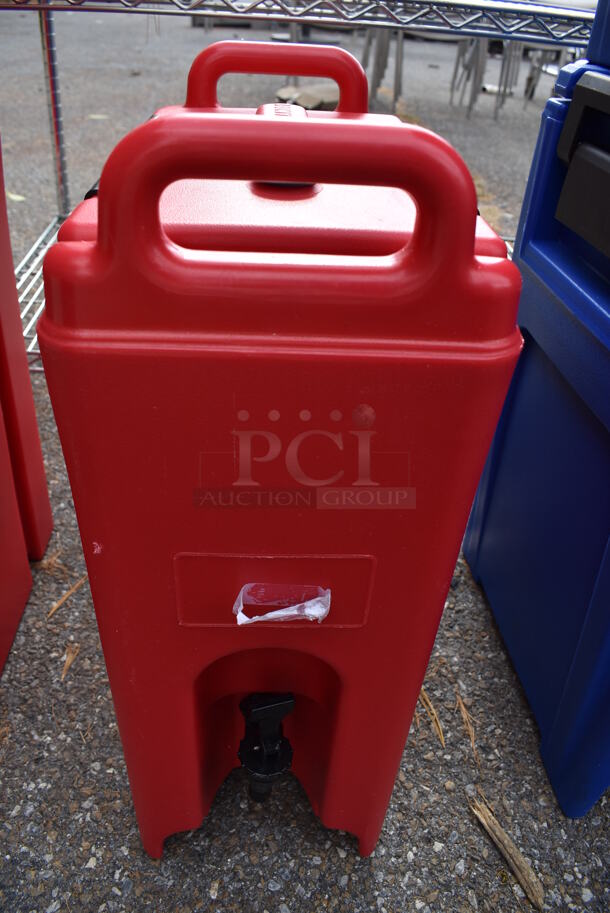 2 Cambro 500LCD Red Poly Insulated Beverage Holder Dispensers. 9x16.5x24. 2 Times Your Bid! - Image 6 of 12