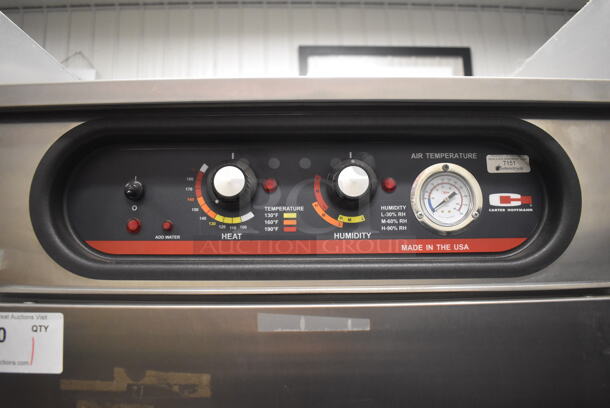 Carter Hoffmann Stainless Steel Commercial Single Door Reach In Holding Cabinet on Commercial Casters. 28x32x76. Tested and Working! - Image 4 of 5