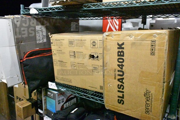 5 Various Items Including SereneLife SLISAU40BK Compact Portable Steam Sauna, Otto Grill, 2 Aputure Bags, Round Skillet. 5 Times Your Bid!  - Image 1 of 12