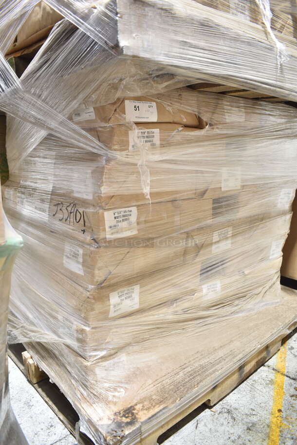 PALLET LOT of 42 BRAND NEW Boxes of 8x13 White Freezer #25 Bundle. 42 Times Your Bid!  - Image 2 of 4