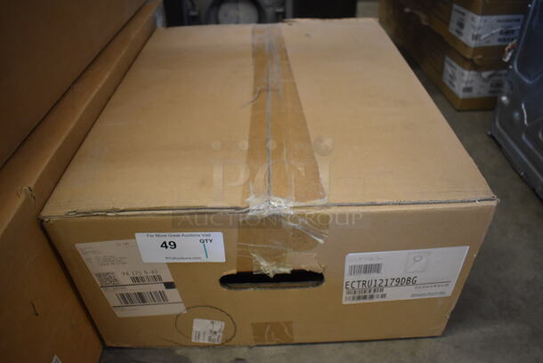 BRAND NEW SCRATCH AND DENT! Elkay ECTRU12179DBG 14 Inch Undermount Kitchen Sink with 9 Inch Bowl Depth, 18-Gauge Stainless Steel Construction, Polished Satin Finish. Stock Picture Used For Gallery Picture. - Image 2 of 7