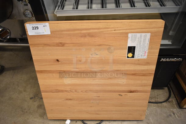 Wood Goods Wooden Tabletop.  - Image 1 of 4