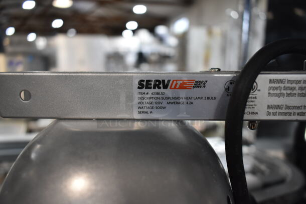 BRAND NEW SCRATCH AND DENT! ServIt 423BLS2 Metal Suspension / Pass Through Dual Heat Lamp. 115 Volts, 1 Phase. Tested and Working! - Image 8 of 8
