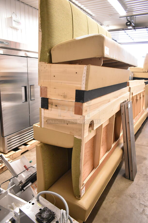 10 Booth Seats; 3 Double Sided and 7 Single Sided. Includes 77x24x37. 10 Times Your Bid! - Image 3 of 7