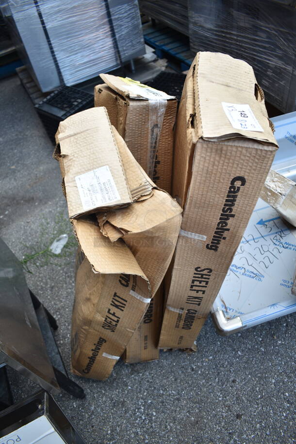 3 BRAND NEW SCRATCH AND DENT! Cambro CPSK1436V1480 Camshelving® Premium 14" x 36" Vented Shelf Kit. 3 Times Your Bid!  - Image 2 of 5