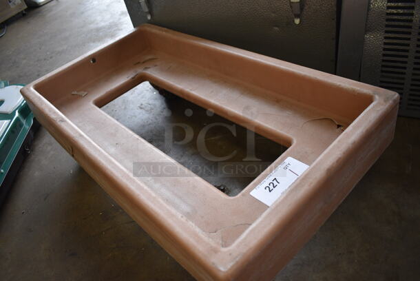 Tan Poly Dish Caddy Dolly on Commercial Casters. 16x29x8.5 - Image 2 of 3