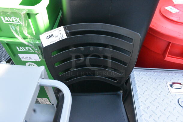 BRAND NEW SCRATCH AND DENT! Lancaster Table & Seating 427SOLSIDEBK Sol Black Stone Resin Side Chair - Image 6 of 6