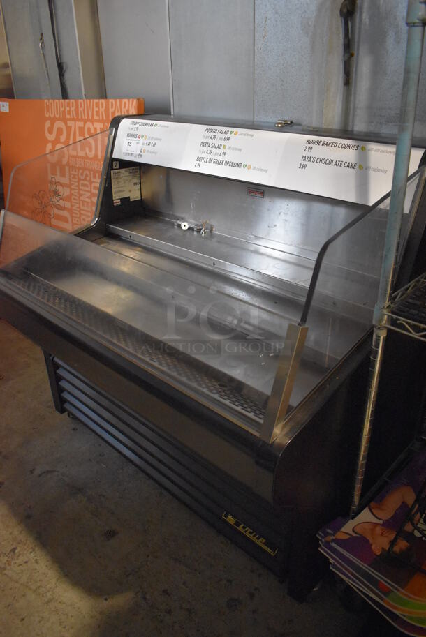 2014 True THAC-48 Metal Commercial Grab N Go Merchandiser Display Case on Commercial Casters. 115 Volts, 1 Phase. 49x32x47. Tested and Working!