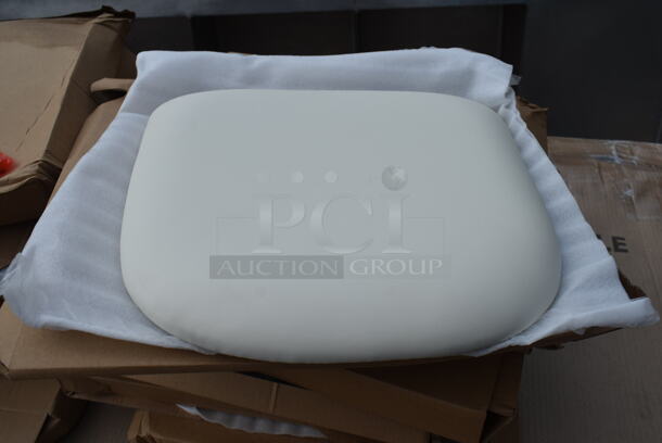 13 BRAND NEW SCRATCH AND DENT! Lancaster Table & Seating 164CUSHALCWH Alloy Series White Vinyl Cushion for Alloy Chairs. 13 Times Your Bid! - Image 3 of 4