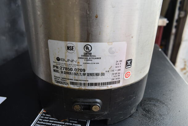 2020 Bunn ICB TWIN SH ENERGY STAR Stainless Steel Commercial Countertop Double Coffee Machine w/ Hot Water Dispenser, 2 Poly Brew Baskets and 1 Satellite Server. 120/208 Volts, 1 Phase. - Image 5 of 11