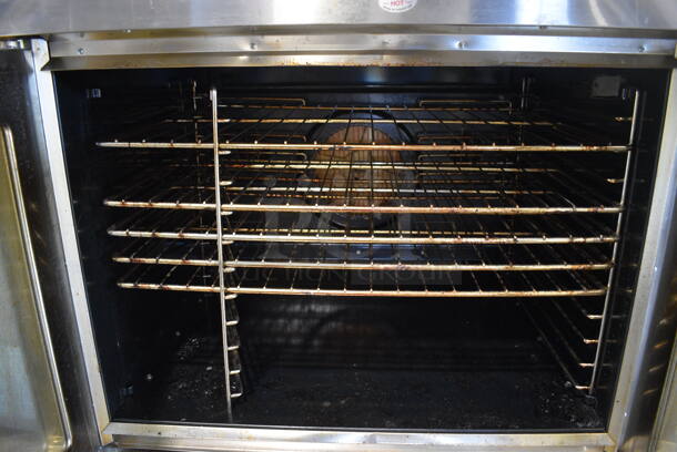 2 Blodgett SHO-100-G Stainless Steel Commercial Natural Gas Powered Full Size Convection Oven w/ View Through Doors, Metal Oven Racks and Thermostatic Controls. 38x39x71. 2 Times Your Bid! - Image 6 of 9