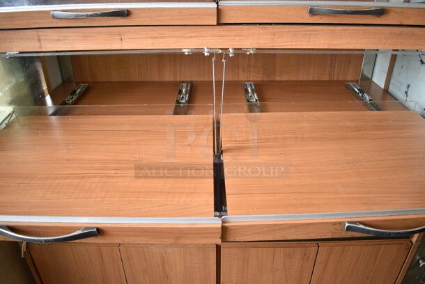 Wood Pattern Dry Display Case Merchandiser.  - Image 3 of 7