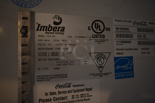 Imbera G319 ENERGY STAR Metal Commercial Single Door Reach In Cooler Merchandiser. 115 Volts, 1 Phase. Tested and Working! - Image 4 of 4