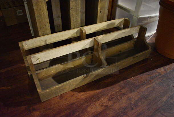 8 Wooden Planters. 32x6x8. 8 Times Your Bid! (bar) - Image 1 of 4