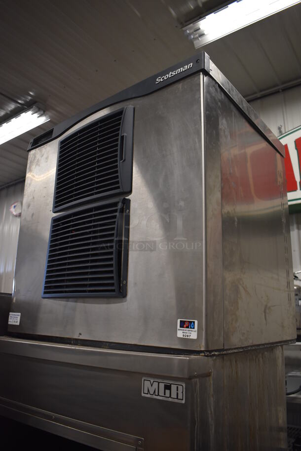 Scotsman C0830SA-32B Stainless Steel Commercial Ice Machine Head on Commercial Bin. 208/230 Volts, 1 Phase. 30x36x99 - Image 3 of 9