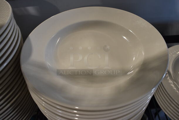 17 White Ceramic Pasta Plates. 10.5x10.5x1.5. 17 Times Your Bid! - Image 3 of 4
