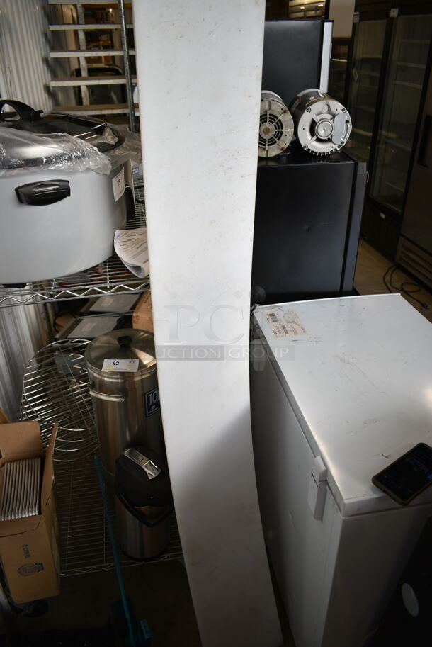ALL ONE MONEY! Lot of BRAND NEW SCRATCH AND DENT! Various Items Including Vollrath 5220 Wear-Ever Aluminum Bun/Sheet Pan - 1/4 Size, 16 Gauge, Curled Rim, 9 1/2" x 13", 2 Box Safco 4161 Satin Metal Three-Peg Coat Hook / Wall Rack, Avantco 3.5 Liter Stainless Steel Lined Airpot with Lever, 423PDW12D2S Rack for Warmer, Cecilware Stainless Steel Beverage Holder.  - Image 2 of 12