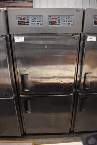 Paris Croissant SD-1 Stainless Steel Commercial 2 Half Size Door Reach In Dough Conditioner. 220 Volts. 31x45x76