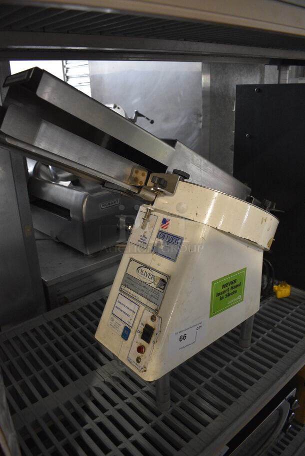Oliver Model 702-N Stainless Steel Commercial Countertop Bagel Slicer. 115 Volts, 1 Phase. 13x30x26. Tested and Working! - Image 5 of 6