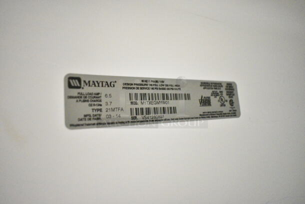 Maytag M1TXEGMYW01 Metal Cooler w/ Freezer. 115 Volts, 1 Phase. Tested and Working! - Image 7 of 7