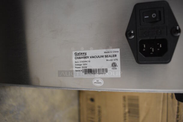 BRAND NEW IN BOX! Galaxy 177GVMC10 Metal Commercial Countertop Chamber Vacuum Sealer. 120 Volts, 1 Phase. 12x16x9 - Image 7 of 8