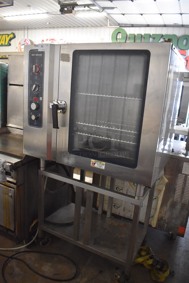 Alto Shaam Model 10.10 ML Stainless Steel Commercial Electric Powered Combitherm Convection Oven w/ View Through Door on Stand. 208-240 Volts, 3 Phase. 42x30x71 - Image 4 of 8