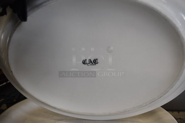 40 White Ceramic Oval Plates. 11.5x9x1. 40 Times Your Bid! - Image 3 of 3