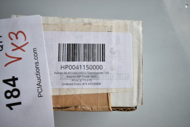 3 BRAND NEW SCRATCH AND DENT! Items Including HP0041150000 Vulcan 00-411500-00012 Transformer,120, HP0041742400 Vulcan 00-417424-000G1 Thermostat Assy, 00-498096-00450 GS Assembly. 3 Times Your Bid! - Image 3 of 8