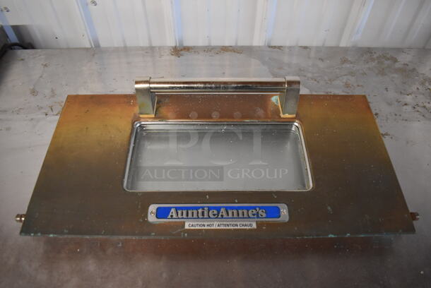 Auntie Anne's Stainless Steel Pizza Oven Door. 23x4x11