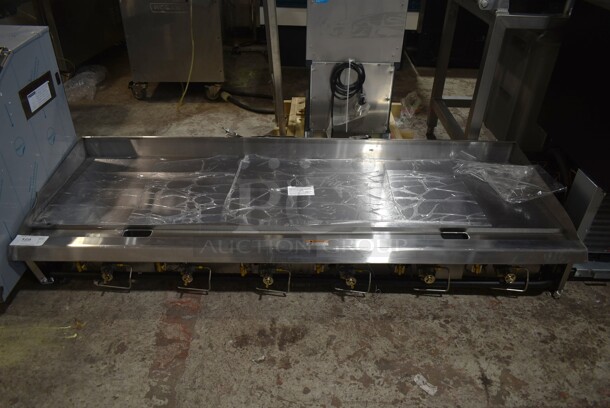 BRAND NEW SCRATCH AND DENT! Cooking Performance Group CPG 351GTCPG72NL Stainless Steel Commercial Countertop Gas Powered Flat Top Griddle. 180,000 BTU. - Image 1 of 6