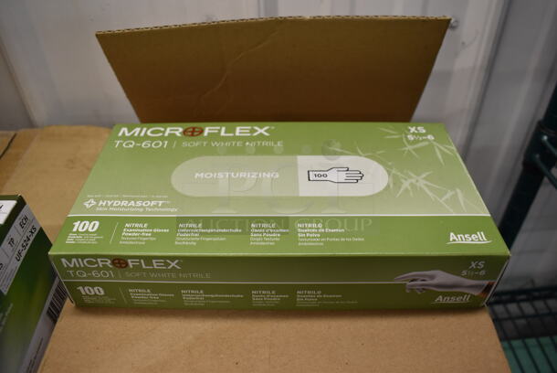 5 Boxes of 10 BRAND NEW! Microflex TQ-601 XS Gloves. 5 Times Your Bid!