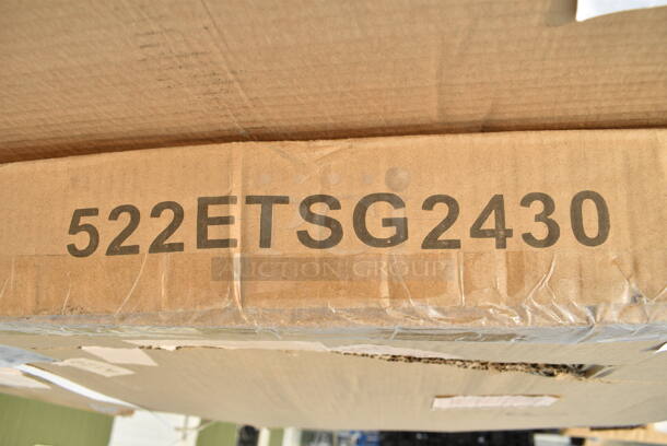 BRAND NEW SCRATCH AND DENT! Steelton 522ETSG2430 24" x 30" 18 Gauge 430 Stainless Steel Work Table with Undershelf. May Be Missing Pieces.  - Image 3 of 3