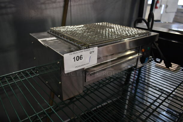 BRAND NEW SCRATCH AND DENT! 2023 Hoocoo IBG-18 Stainless Steel Commercial Countertop Electric Powered Barbecue BBQ Grill. 110 Volts, 1 Phase. Tested and Working! - Image 2 of 3